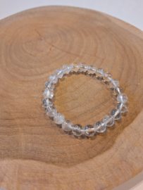 Bergkristal kogelarmband