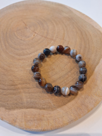 Agaat kogelarmband