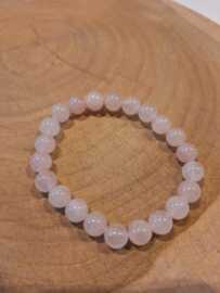 Rozenkwarts kogelarmband