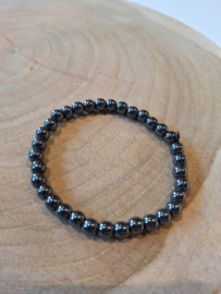 Hematiet kogelarmband