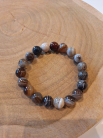 Agaat kogelarmband