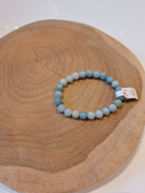 Amazoniet kogelarmband A