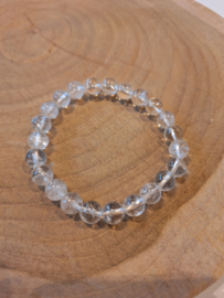 Bergkristal kogelarmband