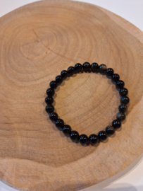 Goud obsidiaan kogelarmband