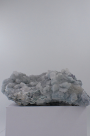 Blauwe fluoriet met sugar calciet en UV calciet