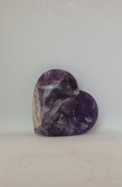 Amethist Paars hart carving