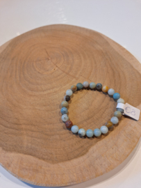 Amazoniet kogelarmband B