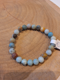 Amazoniet kogelarmband B