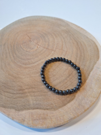 Hematiet kogelarmband