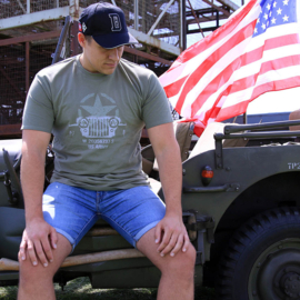 WWII Series T-shirt Allied Star - Willy jeep