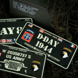 Nummerplaat D-Day Normandy Beach