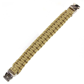 Paracord bracelet silver buckle K2139 9 inch