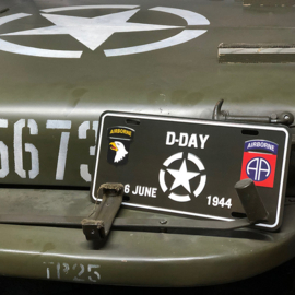 Kentekenplaat D-Day White Star 6 juni 1944