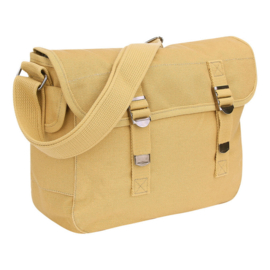 Canvas shoulder bag US style (Zand)