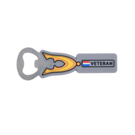 Flessenopener 3D PVC Nederlandse Veteraan