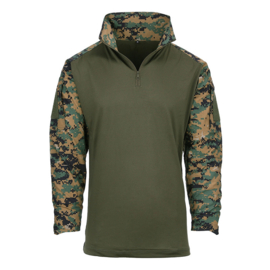 Tactisch shirt UBAC Warrior met elleboogbeschermers (Digitale camouflage))
