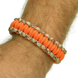 BCB Paracord iron buckle 9 inch oranje CM074OR
