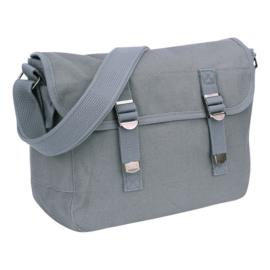 Canvas shoulder bag US style (Grijs)