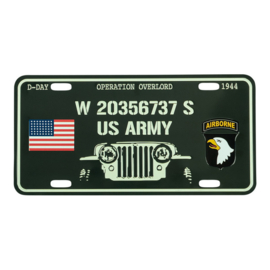 Nummerplaat D-Day Willys