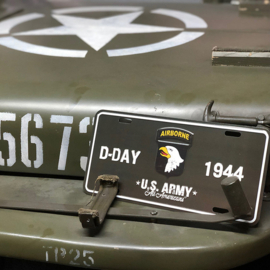 Kentekenplaat D-Day 1944 101st Airborne