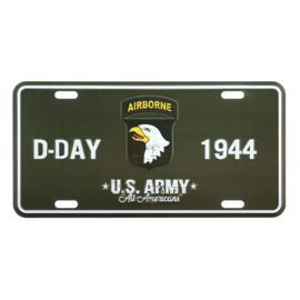 Kentekenplaat D-Day 1944 101st Airborne