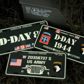 Nummerplaat D-Day Normandy Beach