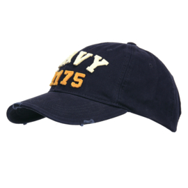 Baseball cap stonewashed Navy 1775
