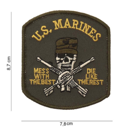 Patch Amerikaanse mariniers (schedel) #3056