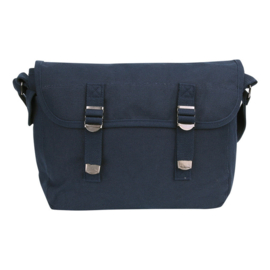 Canvas shoulder bag US style (Blue)