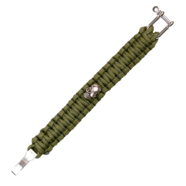 Paracord skull iron buckle 8 inch JYFPB10