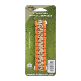 BCB Paracord iron buckle 9 inch oranje CM074OR