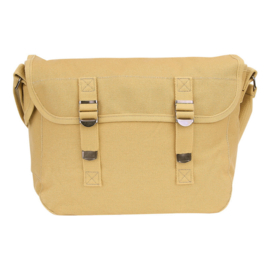 Canvas shoulder bag US style (Zand)