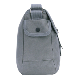 Canvas shoulder bag US style (Grijs)