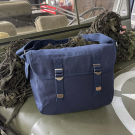 Canvas shoulder bag US style (Blue)