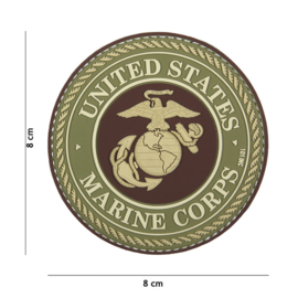 Patch 3D PVC United States Marine Corps bruin #18071