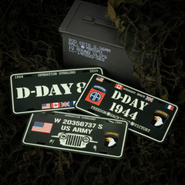 Nummerplaat D-Day Willys