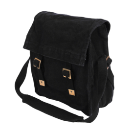 Canvas shoulder bag (Black)