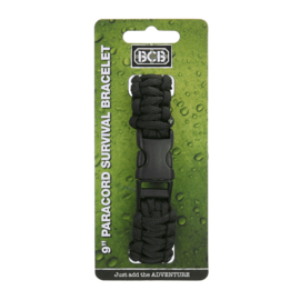 BCB Paracord 9 inch zwart CM073B