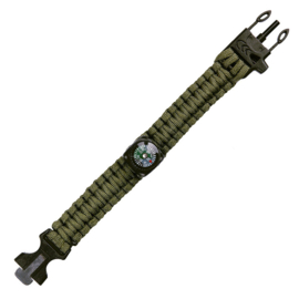 Paracord survival kompas 9 inch JYFPB03