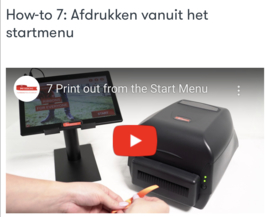How-to 7: Afdrukken vanuit het startmenu