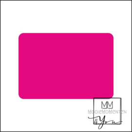 36mm x 25mm Rechtkant Fluor Pink