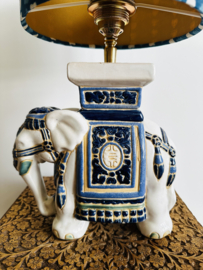 Olifantje blauw/wit
