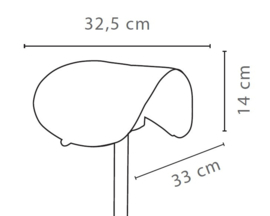 Kappersfiets Sibel Rollercoaster Saddle - 55 cm tot 80 cm