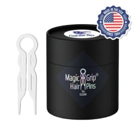 Magic Grip Hair Pins- Made in USA - Clear - 10 stuks