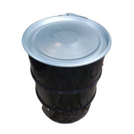 Open top 60 liter drum Black