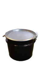 Open top 32 liter drum black
