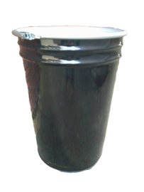 Open top 100 liter drum conical Black