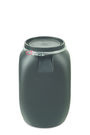 Open top 60 liter drum flat black