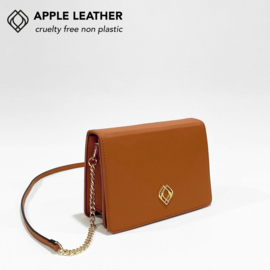 Clutch Apple Leather Ginger