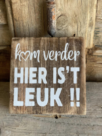 Tekstblok Kom verder